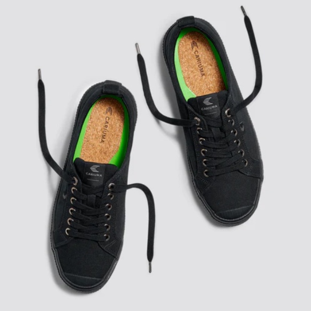 CARIUMA Black Canvas Unisex Sneaker Mens 6 Womens 7.5